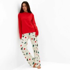 Пижама Kaftan, размер 40/42, красный