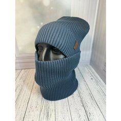 Шапка бини , размер единый, голубой Daisyshop