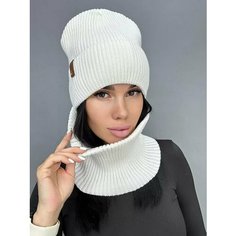 Шапка бини , размер единый, белый Daisyshop