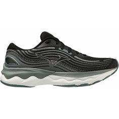 Кроссовки Mizuno SHOE WAVE SKYRISE WOS, полнота F (EU)/ на среднюю стопу, размер 4.5, чёрный