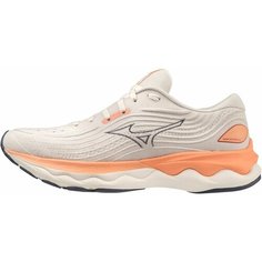 Кроссовки Mizuno SHOE WAVE SKYRISE WOS, полнота F (EU)/ на среднюю стопу, размер 4.5, бежевый