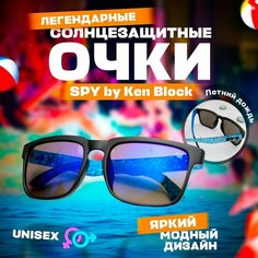 Солнцезащитные очки Spy, синий, белый