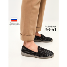 Мокасины , размер 40, черный Нет бренда