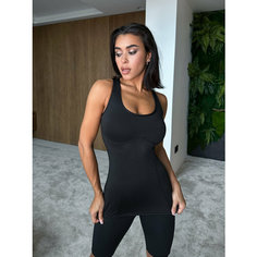 Майка спортивная Bona Fide Майка спортивная Bona Fashion Athletic Black, 1 шт., размер XS, черный