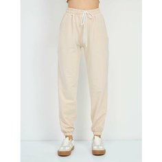 Брюки спортивные H&T Collection, размер 50, бежевый