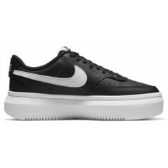 Кеды NIKE Nike Court Vision Alta Leather, полнота F (EU)/ на среднюю стопу, размер 8 US, чёрный