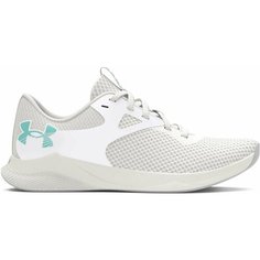Кроссовки Under Armour UA W Charged Aurora 2, полнота F (EU)/ на среднюю стопу, размер 5 US, белый/бирюзовый