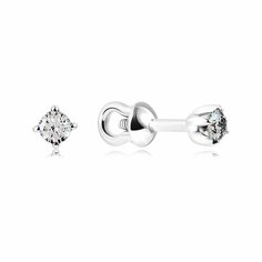 Серьги пусеты VALTERA, серебро, 925 проба, , серебристый