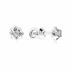 Серьги пусеты VALTERA, серебро, 925 проба, , серебристый