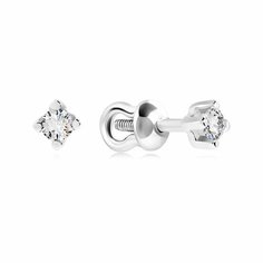 Серьги пусеты VALTERA, серебро, 925 проба, , серебристый