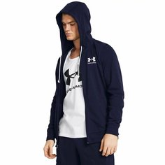 Толстовка спортивная Under Armour Rival Terry FullZip, размер XS, , midnight navy/onyx white - 410