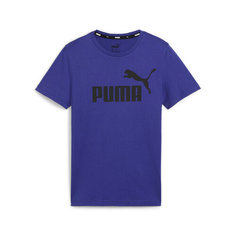 Футболка спортивная PUMA Ess Logo Tee, размер 164, синий1