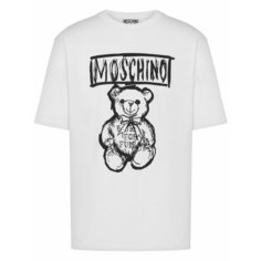 Футболка MOSCHINO Teddy Bear, размер S, серебристый