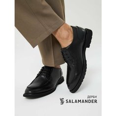Полуботинки дерби Salamander, размер 39, черный
