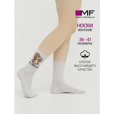 Носки MARK FORMELLE Для женщин, размер 23-25, св.серый меланж