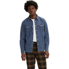 Рубашка Levis Barstow Western Standard Shirt, размер S, синий Levis®