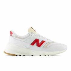 Кроссовки New Balance 997, размер 8.5, белый, красный