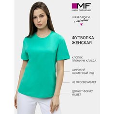 Футболка MARK FORMELLE Однотонная, размер XL, зелeный