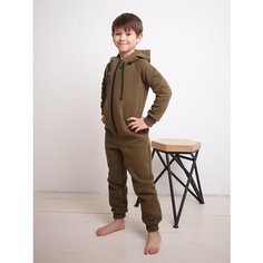Комбинезон Осень-зима 2125, размер 152-158, милитари Без бренда