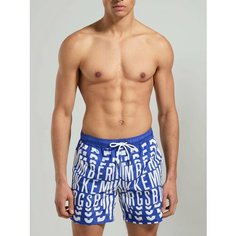 Плавки BIKKEMBERGS All-Over Logo Medium Boardshort, размер 2XL, синий
