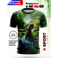 Футболка Evofox, размер 2XL, черный, зеленый