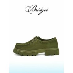 Полуботинки дерби Bridget, размер 36, хаки