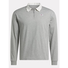 Поло спортивное Reebok COURT SPORT QUARTER ZIP, размер S, серый