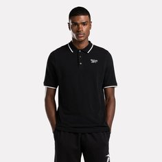 Поло спортивное Reebok Identity Small Logo Polo, размер S, черный