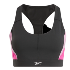 Топ спортивный Reebok LUX RACER BRA - CB, размер XL, черный/розовый