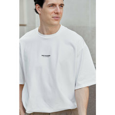 Футболка SAY ALOUD, 1 шт., размер oversize, молочный