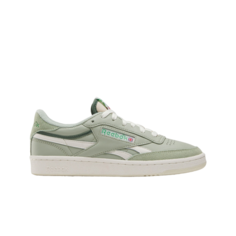 Кроссовки Reebok Club C Revenge Vintage, полнота F (EU)/ на среднюю стопу, размер 6 US, зеленый/бежевый/серый.