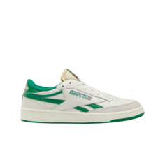 Кеды Reebok Club C Revenge Vintage, размер 11 US, белый/белый/зеленый