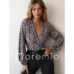 Боди Moremio, размер 40, черный/белый/красный