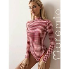 Боди Moremio, размер 36, красный/белый