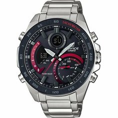 Наручные часы CASIO, серебряный, красный