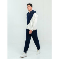 Костюм спортивный Jools Fashion, размер 50, бело-синий