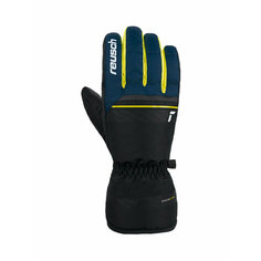 Перчатки Reusch, размер inch дюйм:10,5, желтый, синий, черный