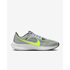 Кроссовки NIKE Air Zoom Pegasus 40, размер 8 US, Wolf Grey/Black/White/Volt