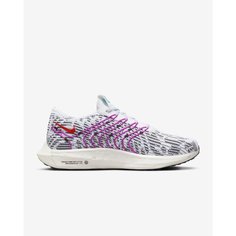 Кроссовки NIKE, размер 9.5 US, белый/зеленый