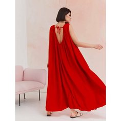 Сарафан YolKa_Dress, размер единый, оранжевый, красный