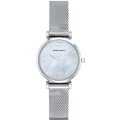 Наручные часы EMPORIO ARMANI, серебристый/голубой