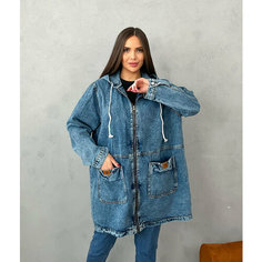Джинсовая куртка , размер 62, light blue Кирико