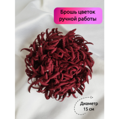 Брошь KK knitting, стразы, красный