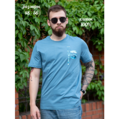 Футболка Lets Go, размер 54 Взрослый, индиго