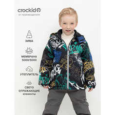 Куртка crockid, размер 134-140/72/66, черный
