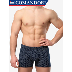 Трусы COMANDOR Трусы мужские боксеры хлопковые, размер 50;52, синий