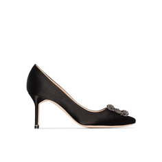 Туфли Manolo Blahnik Hangisi, размер 38,5 IT, черный