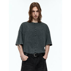 Футболка Befree Grunge, размер S, серый