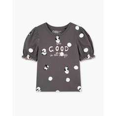 Футболка Gloria Jeans, размер 3-4г/104, темно-серый