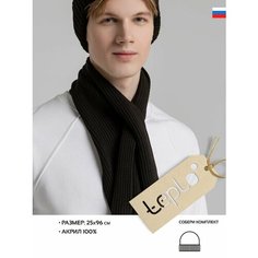Шарф teplo,96х25 см, черный Тепло
